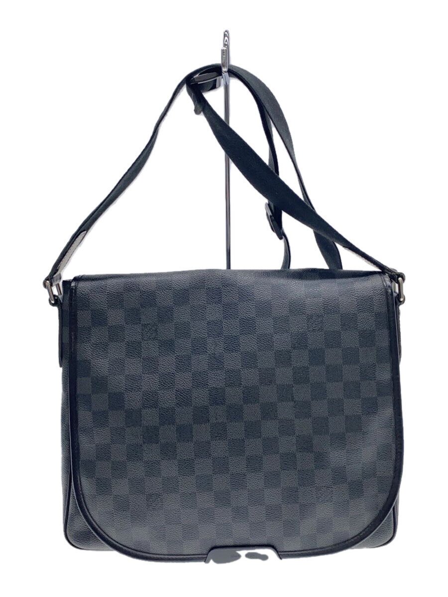 【中古】LOUIS VUITTON◆ダニエルMM_ダミエ グラフィット_BLK/PVC/BLK【バッグ】