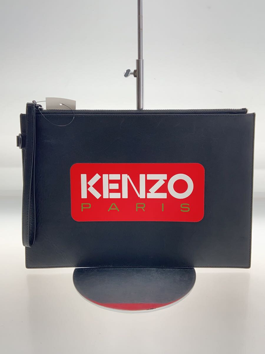 【中古】KENZO◆セカンドバッグ/レザ