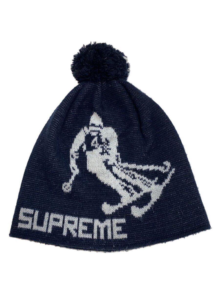 【中古】Supreme◆15aw/downhill beanie/ニットキャップ/FREE/アクリル/NVY/メンズ【服飾雑貨他】