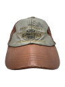 【中古】HARLEY DAVIDSON◆90s/キャップ/--/レザー/BRW/無地/メンズ【服飾雑貨他】