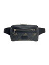 【中古】GUCCI◆ボディバッグ_GGスプリーム_タイガープリント/PVC/BLK【バッグ】