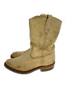 【中古】RED WING◆ペコスブーツ・ペコスブーツ/US8/アイボリー/スウェード/8156【シューズ】