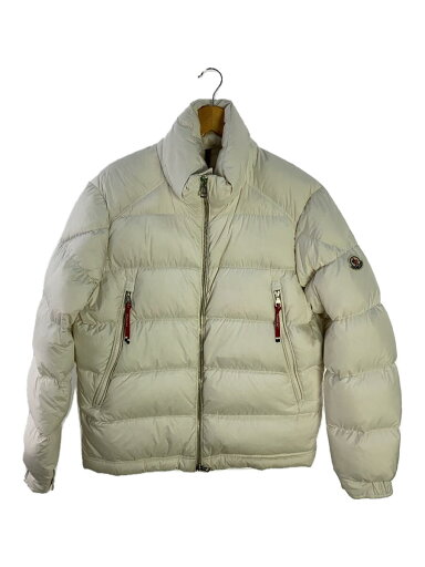 【中古】MONCLER◆H20911A00146549SK/ダウンジャケット/1/ポリエステル/ホワイト【メンズウェア】 【中古】MONCLER◆H20911A00146549SK/ダウンジャケット/1/ポリエステル/ホワイト【メンズウェア】