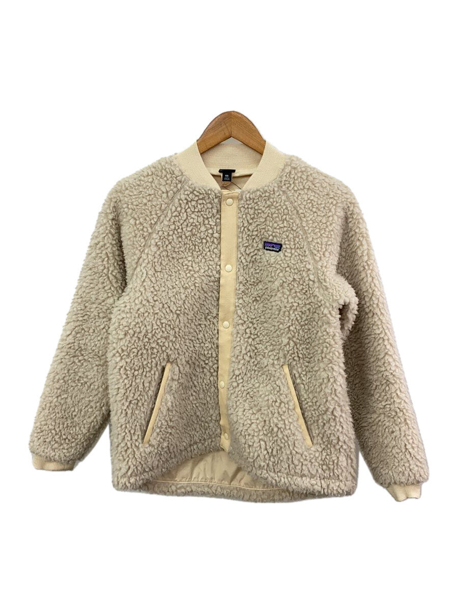 【中古】patagonia◆フリースジャケット/XXL/ポリエステル/WHT/無地/STY65415FA20【レディースウェア】