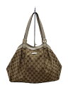 【中古】GUCCI◆トートバッグ_GGキャンバス/キャンバス/BEG【バッグ】