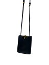【中古】ZANCHETTI◆ザンケッティ/ショルダーバッグ/レザー/ブラック/無地/ゼータクロスボディ【バッグ】