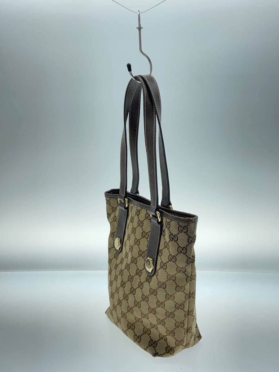【中古】GUCCI◆トートバッグ_GGキャンバス/キャンバス/BRW【バッグ】