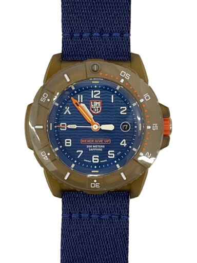 【中古】LUMINOX◆BEAR GRYLLS SURVIVAL ECO/クォーツ腕時計/アナログ/NVY/NVY/3703【服飾雑貨他】 【中古】LUMINOX◆BEAR GRYLLS SURVIVAL ECO/クォーツ腕時計/アナログ/NVY/NVY/3703【服飾雑貨他】