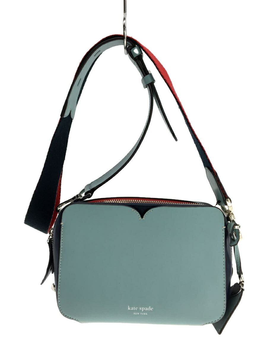 【中古】kate spade new york◆ショルダーバッグ/--/BLU/PXRUA488/キャンディットミディアムカメラバッグ【バッグ】