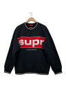 【中古】Supreme◆パーカー/M/コットン/BLK【メンズウェア】