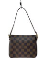【中古】LOUIS VUITTON◆トゥールス・メイクアップ_ダミエ・エベヌ/PVC/BRW//【バッグ】