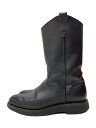 【中古】RED WING◆ペコスブーツ/US6.5/BLK/レザー【シューズ】