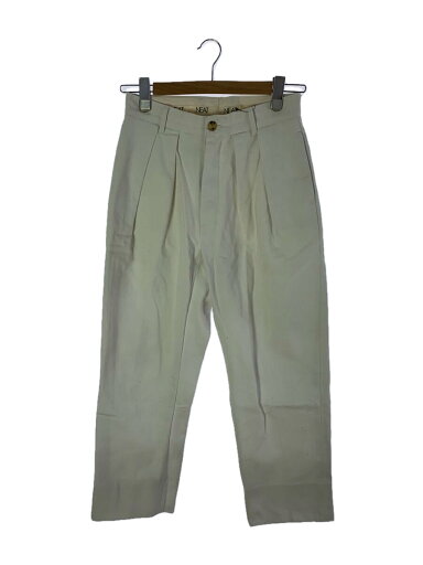 【中古】NEAT◆LECHOPPE別注/2タックテーパードパンツ/ボトム/28/コットン/WHT//【メンズウェア】 【中古】NEAT◆LECHOPPE別注/2タックテーパードパンツ/ボトム/28/コットン/WHT//【メンズウェア】