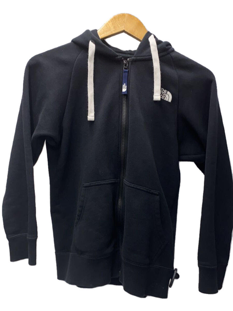 【中古】THE NORTH FACE◆REARVIEW FULL ZIP HOODIE_リアビューフルジップフーディ/M/コットン/BLK【レディースウェア】