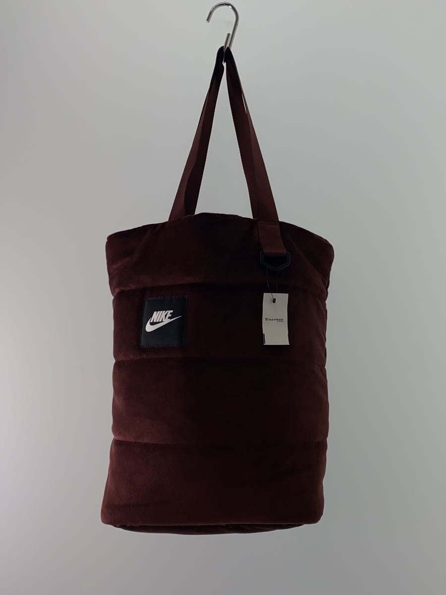 【中古】NIKE◆トートバッグ/ベロア/BRW【バッグ】(4.0)