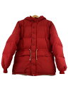 【中古】EDDIE BAUER◆50s～/ダウンジャケット/日の出タグ初期/ナイロン/RED【メンズウェア】