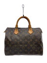【中古】LOUIS VUITTON◆1)スピーディ30_モノグラム・キャンバス_BRW/PVC/BRW/総柄【バッグ】