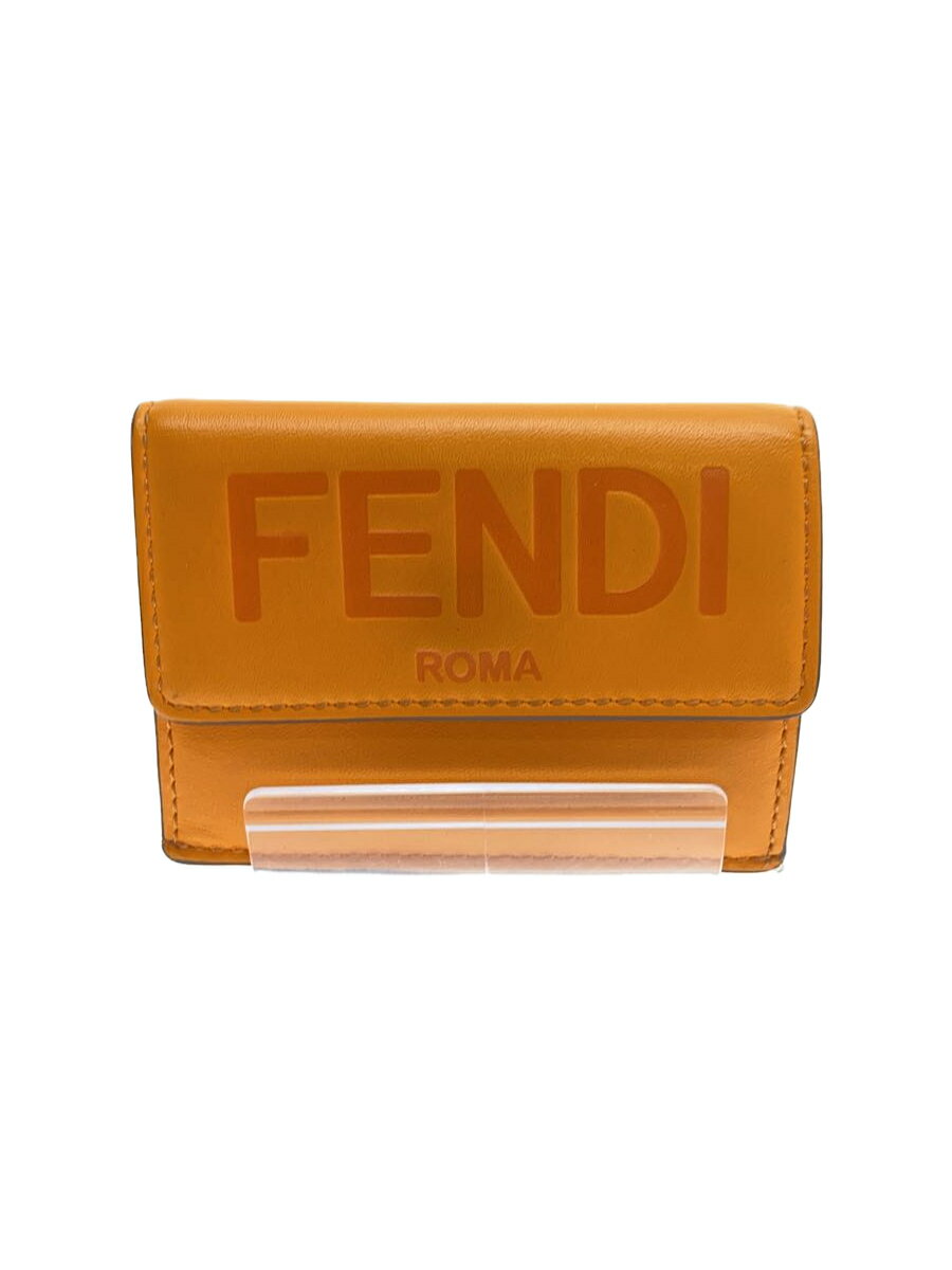 【中古】FENDI◆3つ折り財布/レザー/O