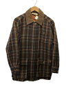 【中古】Timberland◆ジャケット/S/ウール/BRW/チェック【メンズウェア】