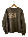 【中古】WIND AND SEA◆スウェット/L/コットン/KHK/プリント/WDS-SEA-Q2-01【メンズウェア】