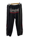 【中古】Supreme◆22AW/WORLD FAMOUS JACQUARD TRACK PANT/S/ポリエステル/BLK【メンズウェア】