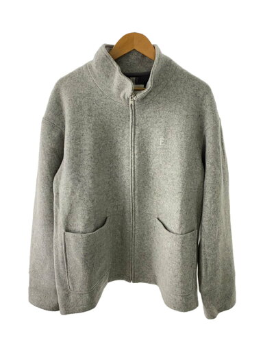 【中古】Ernie Palo◆Wool Boa Zip Blouson/50/ウール/GRY/EP04CT02【メンズウェア】 【中古】Ernie Palo◆Wool Boa Zip Blouson/50/ウール/GRY/EP04CT02【メンズウェア】