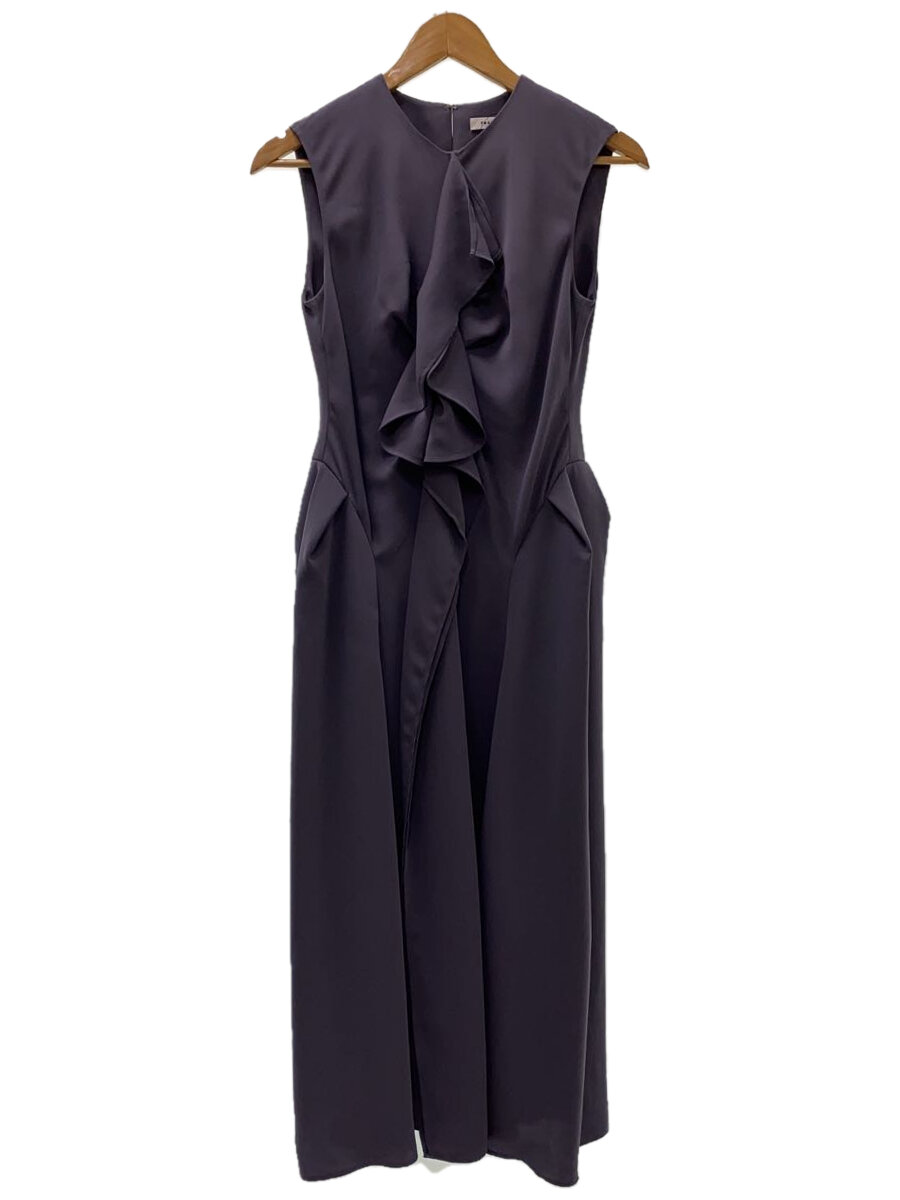 【中古】FRAY I.D◆フロントフリルフレアワンピ/ノースリーブワンピース/0/ポリエステル/BLU/FWFO231602【レディースウェア】