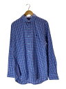 【中古】POLO RALPH LAUREN◆CLASSIC FIT/PERFORMANCE/長袖シャツ/L/コットン/ブルー/チェック【メンズウェア】(4)