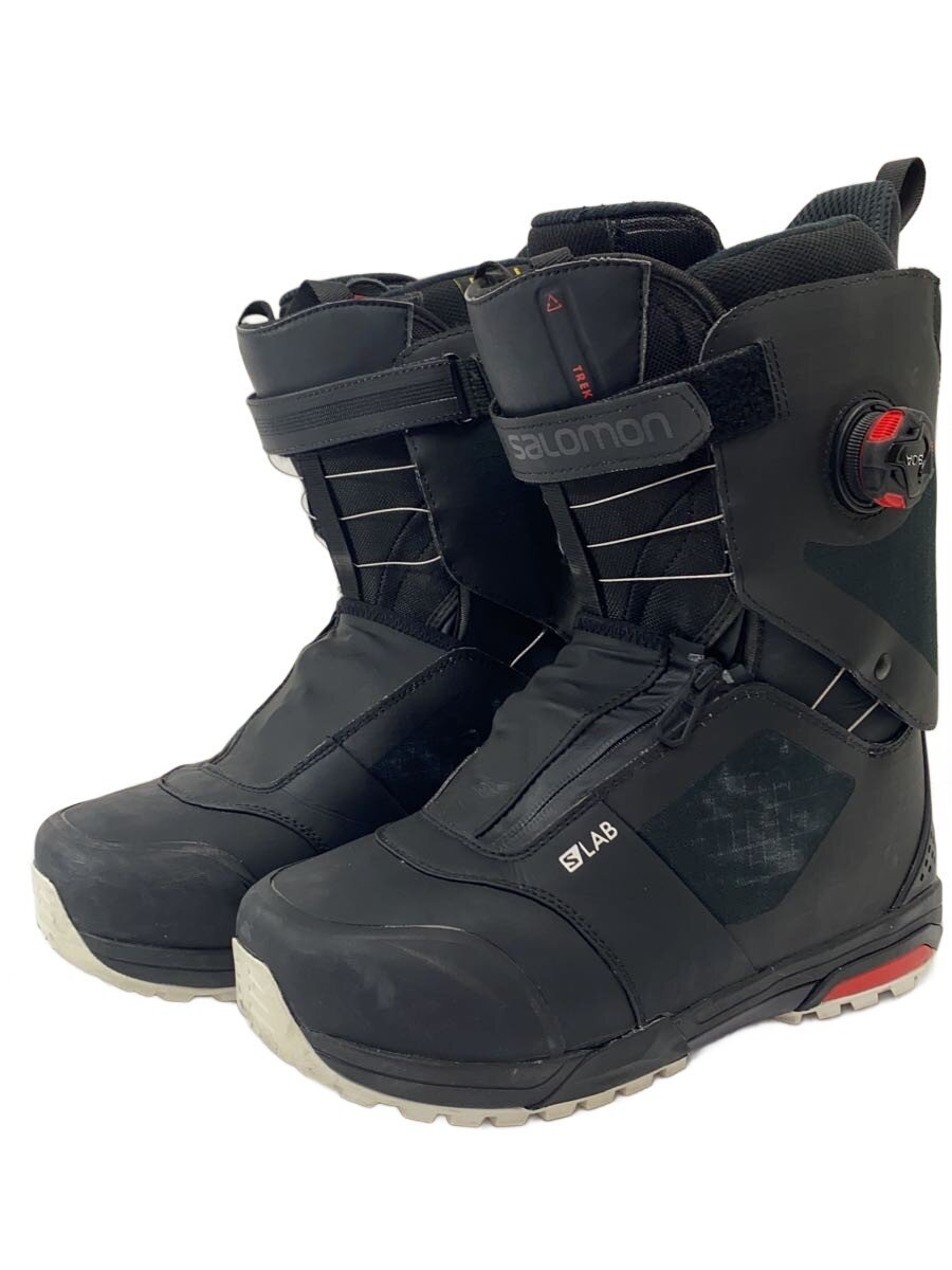 【中古】salomon◆スノーボードブーツ/28cm/BOA/BLK/TREK S/LAB【スポーツ】