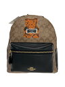 【中古】COACH◆リュック/--/BRW/総柄/F76657【バッグ】