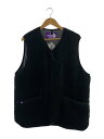 【中古】THE NORTH FACE PURPLE LABEL◆フリースベスト/L/ポリエステル/BLK/NA2350N//【メンズウェア】