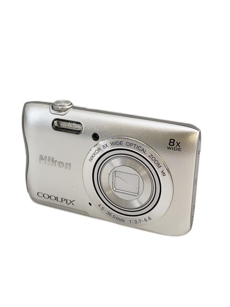 【中古】Nikon◆デジタルカメラ COOLPIX S3700 [シルバー]【カメラ】
