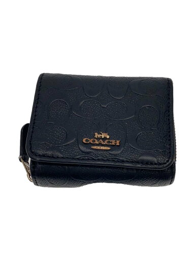 【中古】COACH◆シグネチャーウォレット/レザー/BLK/レディース/7300【服飾雑貨他】 【中古】COACH◆シグネチャーウォレット/レザー/BLK/レディース/7300【服飾雑貨他】