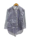 【中古】DIESEL◆長袖シャツ/XS/コットン/BLU/ストライプ//【レディースウェア】(4)