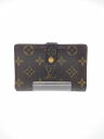 【中古】LOUIS VUITTON◆ポルト・モネ・ビエ・ヴィエノワ_モノグラム・キャンバス/PVC/BRW/M61663【服飾雑貨他】