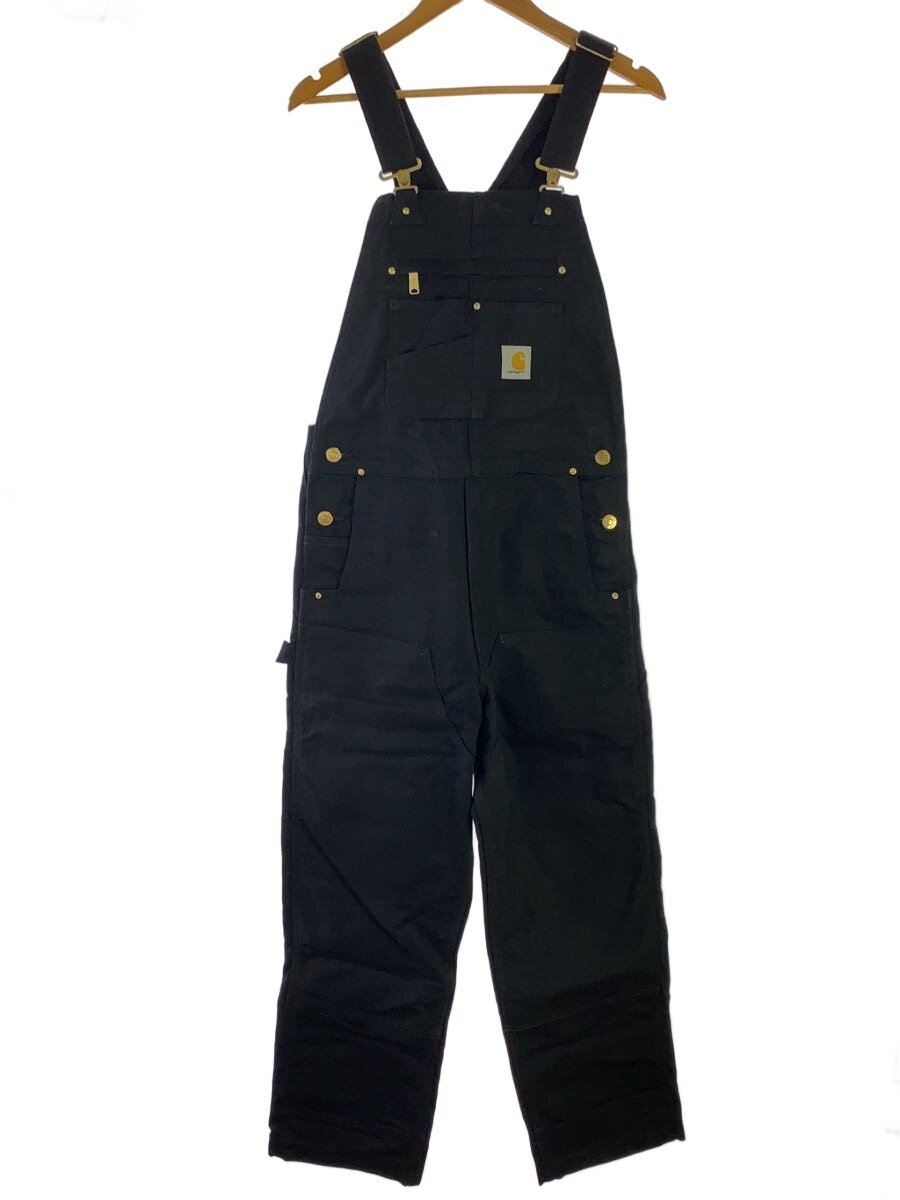 【中古】Carhartt◆オーバーオール/32/コットン/BLK/R01-M【メンズウェア】