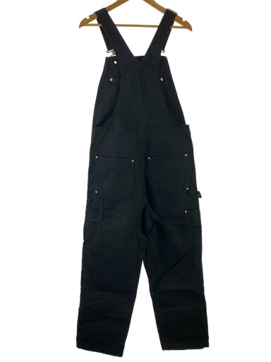【中古】Carhartt◆オーバーオール/32/コットン/BLK/R01-M【メンズウェア】