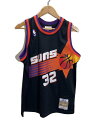 【中古】mitchell&ness◆ユニホーム/SUNS/ジェイソン・キット/XL/ポリエステル/BLK【メンズウェア】