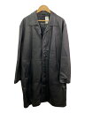 【中古】WIND ARMOR◆イタリア製/レザーコート/コート/3L/羊革/BLK/無地【メンズウェア】