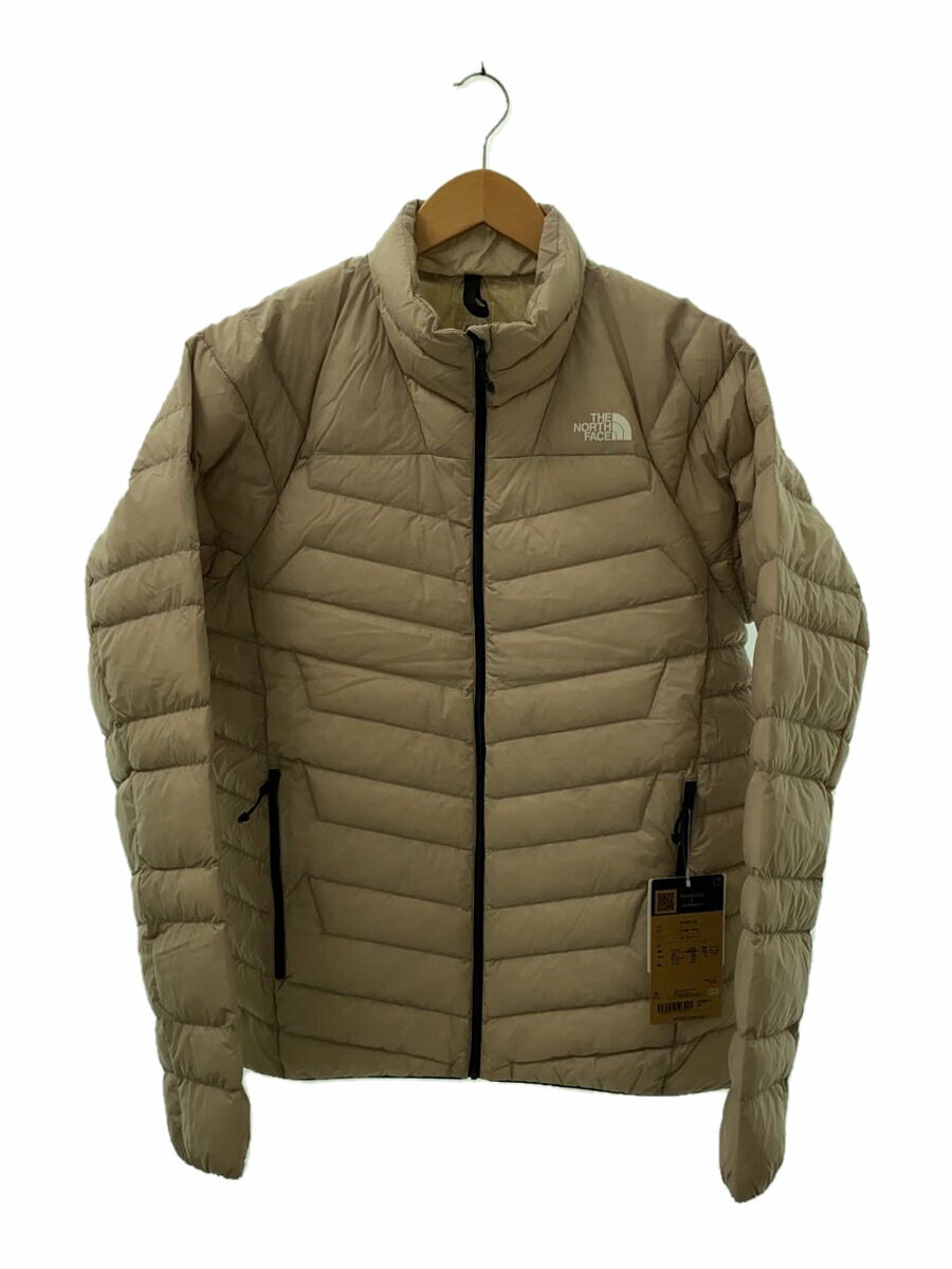 【中古】THE NORTH FACE◆THUNDER JACKET_サンダージャケット/L/ナイロン/BEG/無地【メンズウェア】