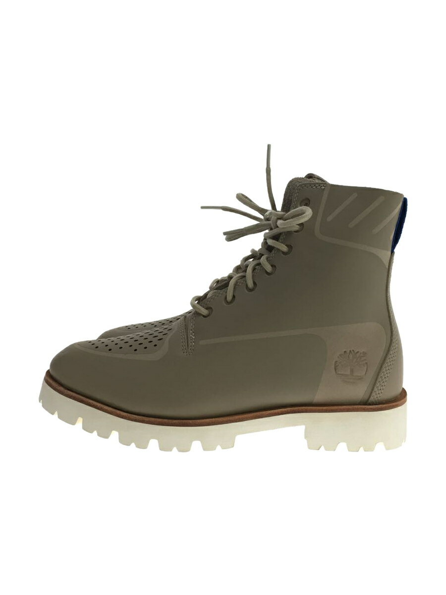 【中古】Timberland◆ブーツ/26cm/クリーム/PVC/キングスポイント/KINGSPOINT【シューズ】