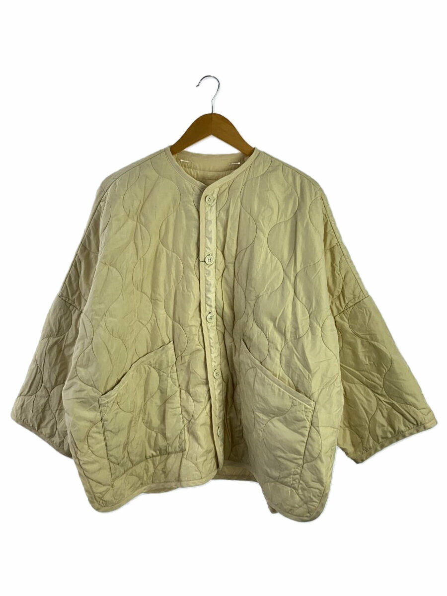 【中古】HYKE◆キルティングジャケット/1/ナイロン/WHT/17359【レディースウェア】