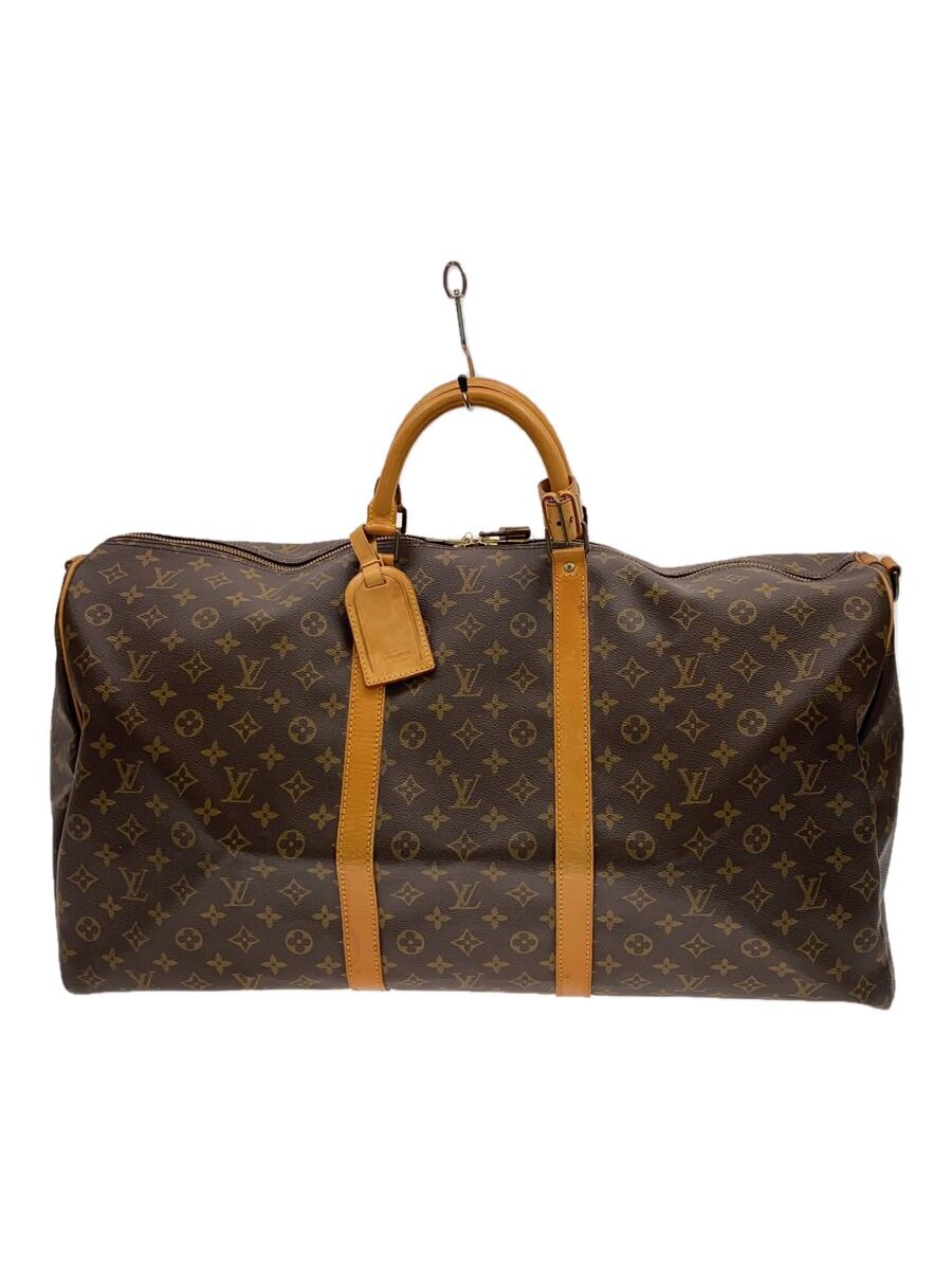 【中古】LOUIS VUITTON◆キーポル60_モノグラム・キャンバス/PVC/BRW/ボストンバッグ//【バッグ】