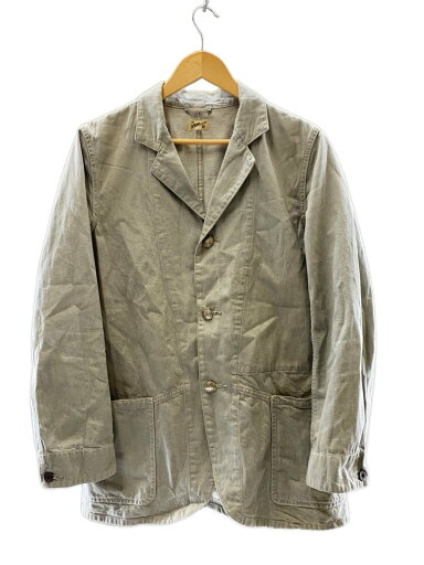 【中古】THE Y.M.WALK ON◆ジャケット/38/コットン/GRY/無地【メンズウェア】 【中古】THE Y.M.WALK ON◆ジャケット/38/コットン/GRY/無地【メンズウェア】