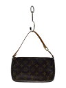【中古】LOUIS VUITTON◆1)ポシェット・アクセソワール_モノグラム・キャンバス_BRW/PVC/BRW【バッグ】(4)