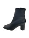 【中古】FRAY I.D◆21AW/ストレッチショートブーツ/24.5cm/BLK/フェイクレザー/FWGS2143007【シューズ】