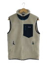【中古】patagonia◆フリースベスト/S/ポリエステル/BEG/23048FA19/CLASSIC RETRO X VEST【メンズウェア】