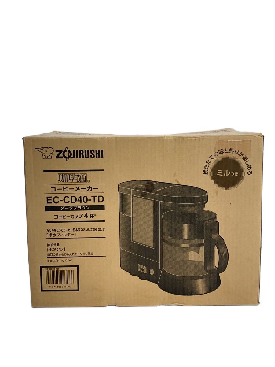 【中古】ZOJIRUSHI◆コーヒーメーカー 珈琲通 EC-CD40-TD【家電・ビジュアル・オーディオ】