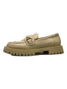【中古】ZARA◆ローファー/37/ベージュ/1520/810【シューズ】(4)