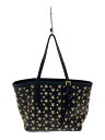 【中古】JIMMY CHOO◆トートバッグ/レザー/BLK【バッグ】